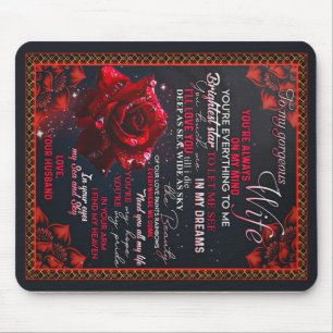 Mousepad Para o meu presente de aniversário da esposa Rosa