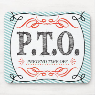 Mousepad Parabéns Engraçados Promovidos para Fingir o Tempo