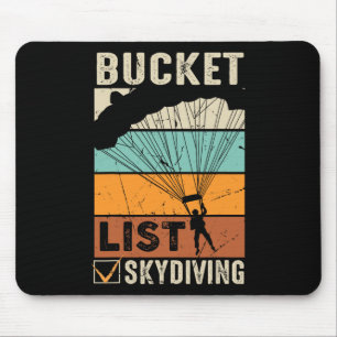 Mousepad Parachute Jump Skydiver Instrutor Listas de Baldes