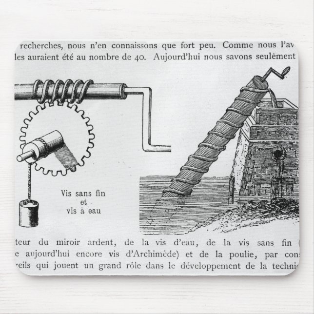 Mousepad Parafuso de Archimedes (Frente)