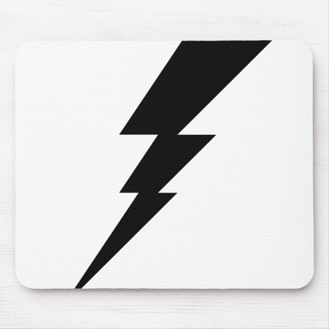 Mousepad Parafuso de raio preto (Frente)