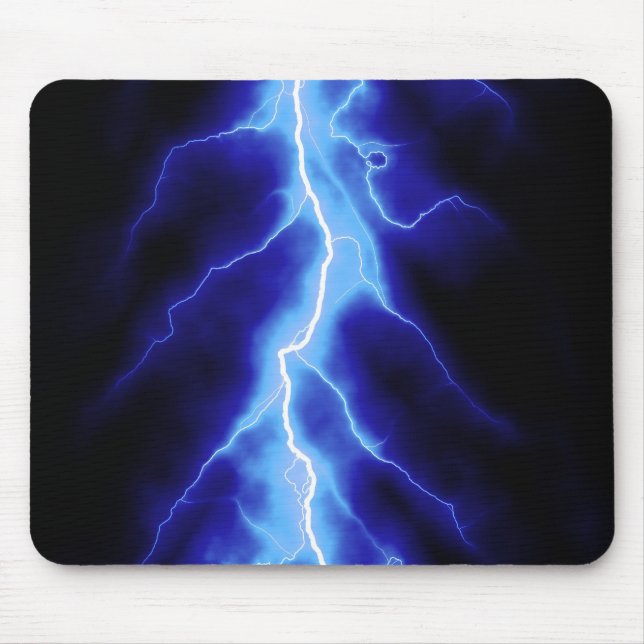 Mousepad parafuso de relâmpago azul (Frente)
