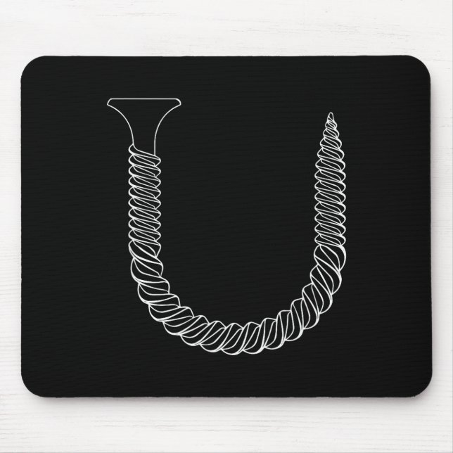 Mousepad Parafuso em Forma de U - Ferramenta Divertida Isol (Frente)