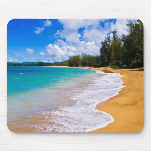 Mousepad Paraíso da praia tropical, Havaí (Frente)