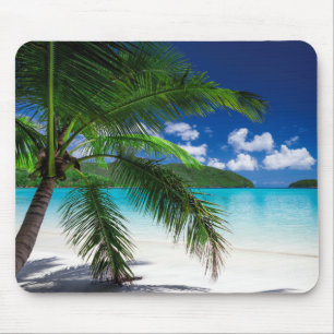 Mousepad Paraíso tropical clássico da praia da ilha