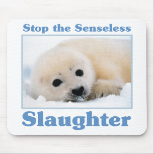 Mousepad Parar os selos para abate