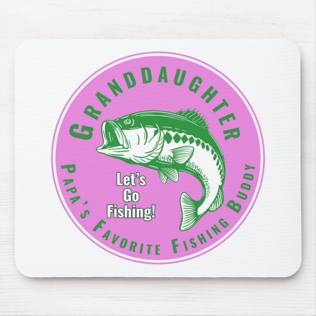 Mousepad Parceiro de pesca favorito do papai (Frente)