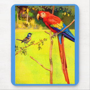 Mousepad pardal e papagaio