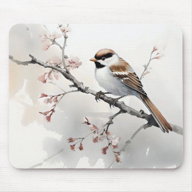 Mousepad Pardal no Ramo da Primavera (Frente)