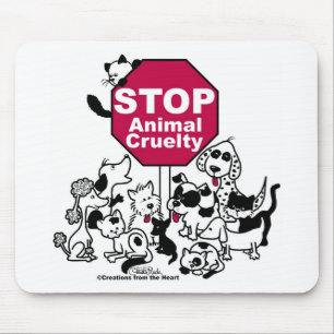 Mousepad Pare a crueldade animal