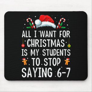 Mousepad Pare de dizer 6-7 Piada Professor 67 Natal Meme Si