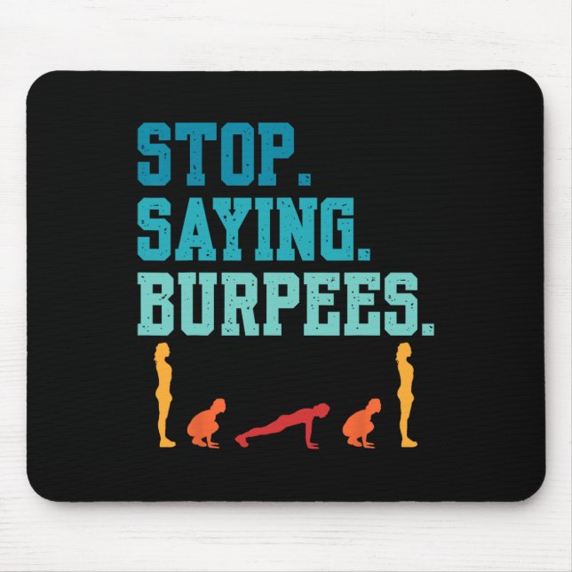 Mousepad Pare De Dizer Burpees Exercem Piada De Aranha (Frente)