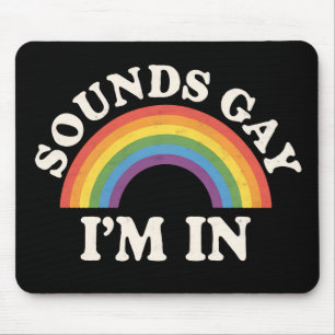 Mousepad Parece Gay Eu Estou Dentro Camiseta LGBTQ+ Arco-ír