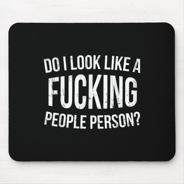 Mousepad Pareço uma pessoa que lida com estrangeiros Humor  (Frente)