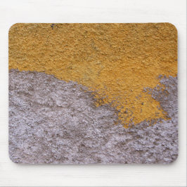 Mousepad Parede amarela cinzenta áspera da construção de