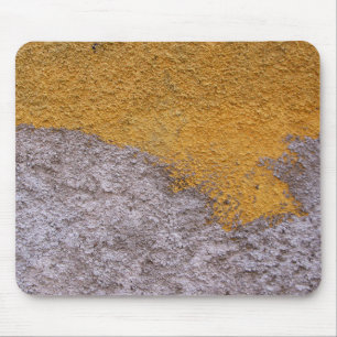 Mousepad Parede amarela cinzenta áspera da construção de