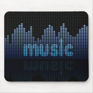 Mousepad Parede da onda da música do equalizador de Digitas