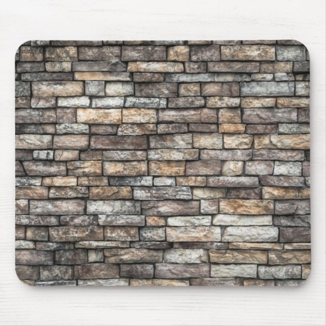Mousepad Parede de Pedra da cinza (Frente)