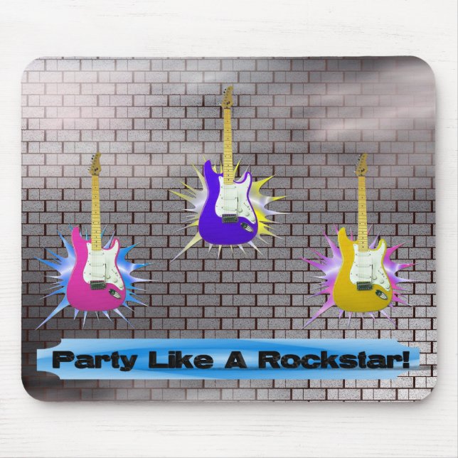 Mousepad Parede de tijolo de Rockstar (Frente)