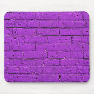 Mousepad Parede de tijolos pintada com púrpura