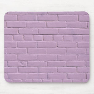 Mousepad Parede de tijolos Púrpura de Pastel Suave