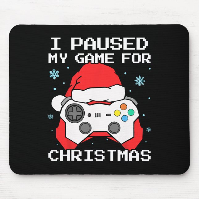 Mousepad Parei Meu Jogo Para Jogos De Retro De Natal (Frente)