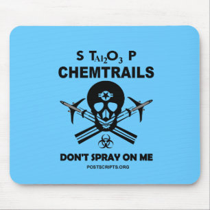 Mousepad Parem com as trilhas de Química - Não me pulverize