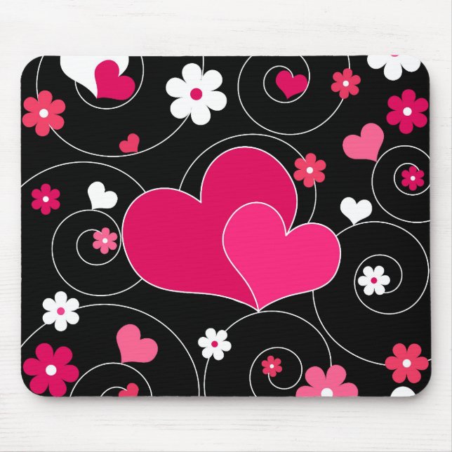 Mousepad Pares de corações (Frente)