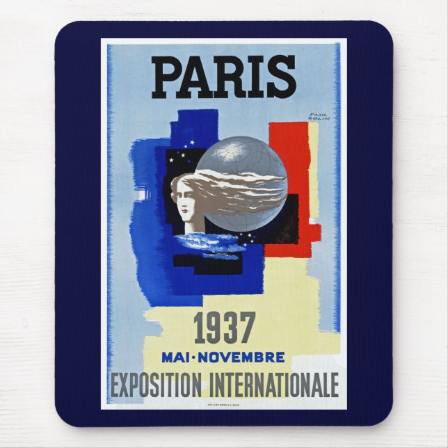 Mousepad Paris 1937 ~ Exposição Internacional (Frente)