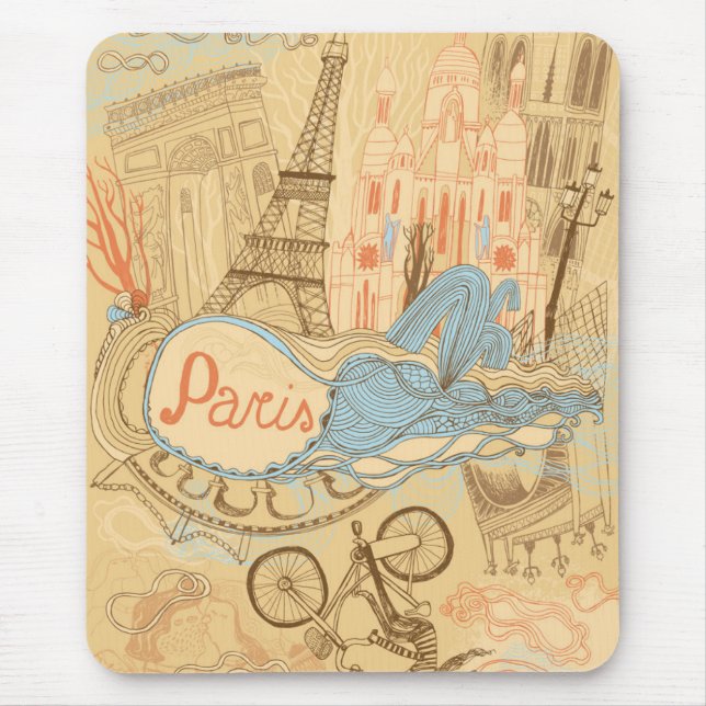 Mousepad Paris em France (Frente)