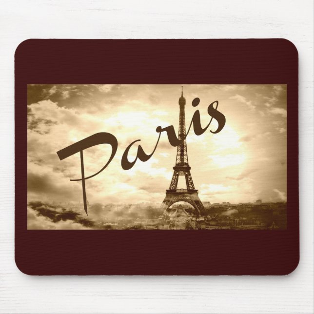 Mousepad Paris em Sepia (Frente)