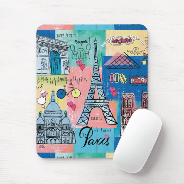 Mousepad  Paris, França (Com mouse)