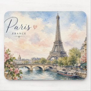 Mousepad Paris França Torre Eiffel rio Sena 