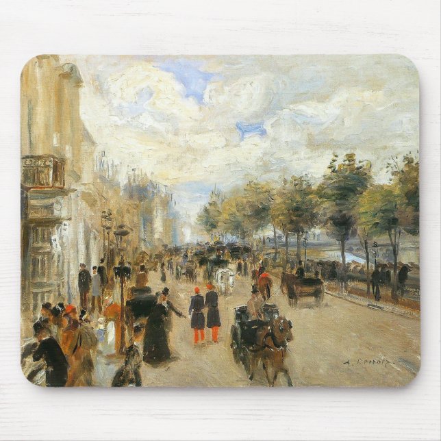 Mousepad Paris, Le Quai Malaquais, por Renoir (Frente)