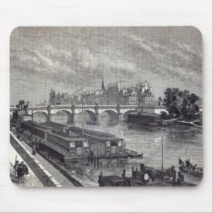 Mousepad Paris moderna: O Pont Neuf, 1845