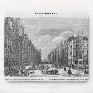 Mousepad Paris nova, ideia de uma peça da rua de Rivoli