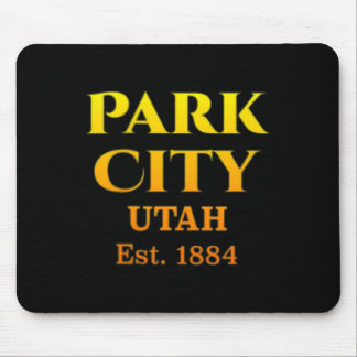Mousepad Park City Utah Logotipo no Bolso do Peito Cervo 2