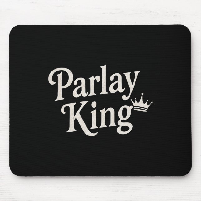Mousepad Parlay King Loves Sports Betting Gambling Man Foot (Frente)