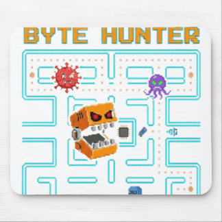 Mousepad Paródia de Crânio Pixel de Jogo de Arcade Sombrio 