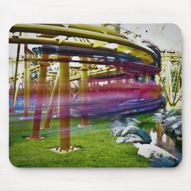 Mousepad parque de diversões de porta copos rolante (Frente)