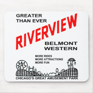 Mousepad Parque de Diversões Riverview, CHICAGO, ILL. (1904