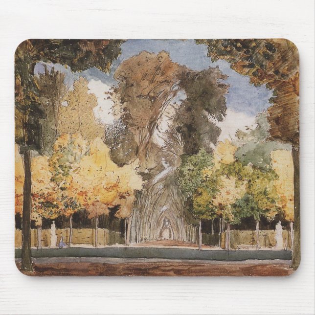 Mousepad Parque de Versailles, no outono (por Konstantin So (Frente)
