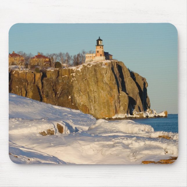 Mousepad Parque Estadual Farol Split Rock no Lago (Frente)