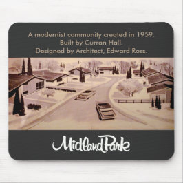 Mousepad Parque Midland Moderno do século médio, Toronto Mo