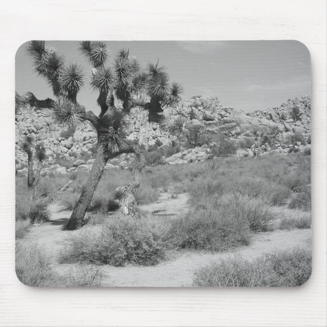 Mousepad Parque nacional 3 de árvore de B&W Joshua (Frente)