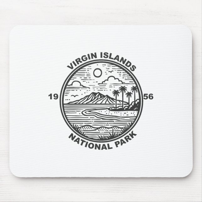 Mousepad Parque Nacional das Ilhas Virgens (Frente)