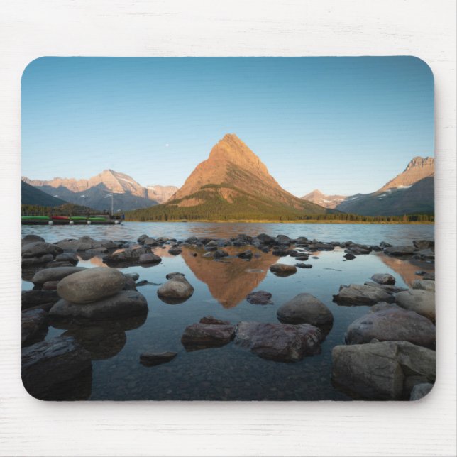 Mousepad Parque nacional de geleira do lago | mountain (Frente)