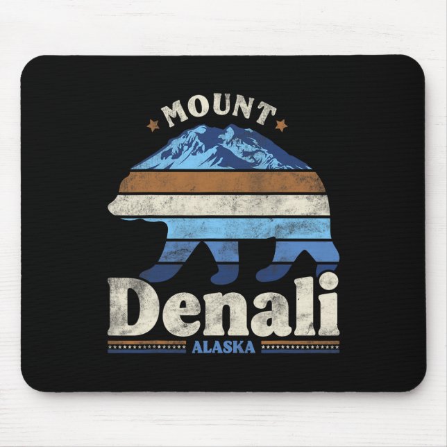 Mousepad Parque Nacional Denali Alasca Caminhada Acampament (Frente)
