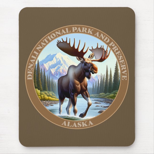 Mousepad Parque Nacional Denali e Preservar o Alasca (Frente)