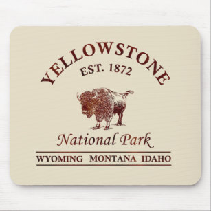 Mousepad Parque Nacional do Yellowstone Wyoming